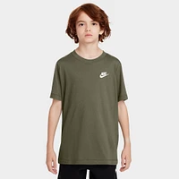 Nike Sportswear Junior's Embroidered Futura T-Shirt / Medium Olive