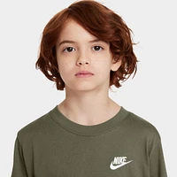 Nike Sportswear Junior's Embroidered Futura T-Shirt / Medium Olive