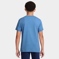 NIKE SPORTSWEAR JUNIORS' EMBROIDERED FUTURA T-SHIRT / BEYOND BLUE