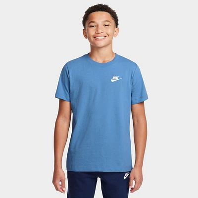 NIKE SPORTSWEAR JUNIORS' EMBROIDERED FUTURA T-SHIRT / BEYOND BLUE