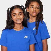 Nike Sportswear Juniors' Embroidered Futura T-Shirt / Game Royal