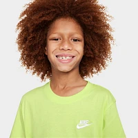 Nike Sportswear Junior's Embroidered Futura T-Shirt / LT Lemon Twist
