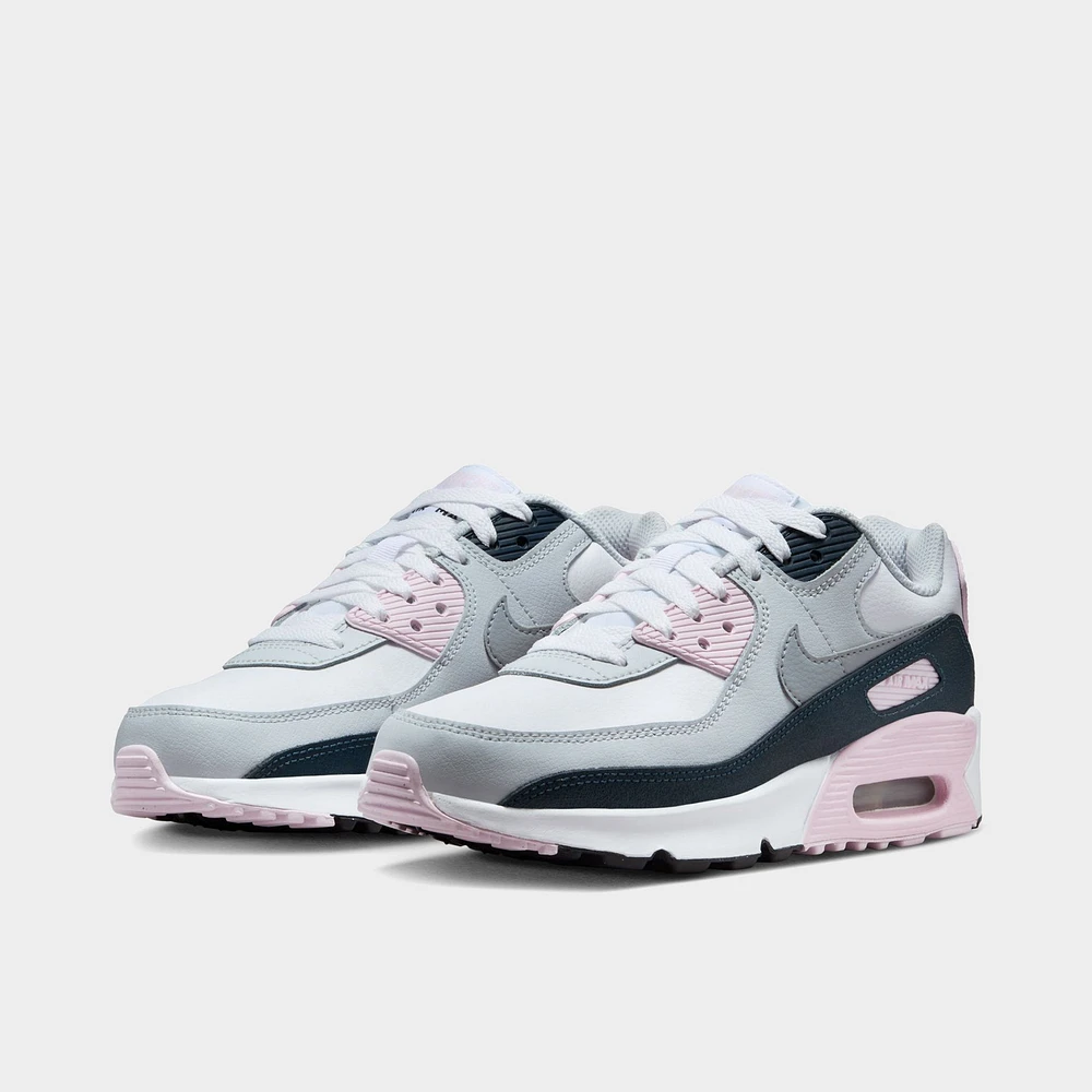 Nike Air Max 90 GS White / Wolf Grey - Pink Foam