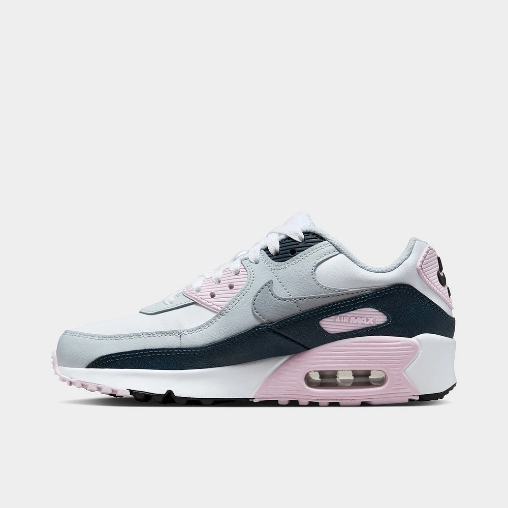 Nike Air Max 90 GS White / Wolf Grey - Pink Foam