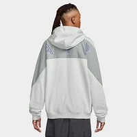 Nike Air Fleece Full Zip Hoodie Photon Dust / Lt Smoke Grey - Hyper Royal