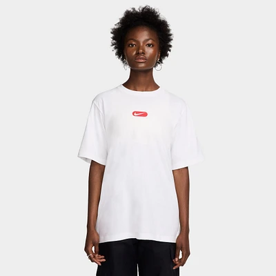 Nike Sportswear Women's Club Swoosh Tee / White