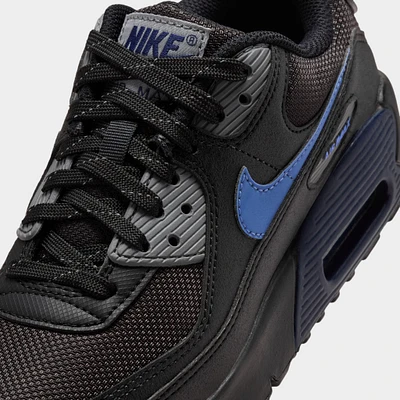 Nike Air Max 90 GS Black / Midnight Navy - Smoke Grey