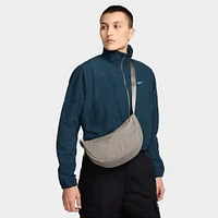 Nike Aura Crescent Crossbody Bag College Grey / Matte Sliver