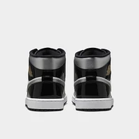 Jordan 1 Mid SE Black / Metallic Silver - White