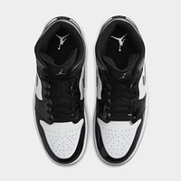 Jordan 1 Mid SE Black / Metallic Silver - White