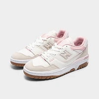 New Balance Women's 550 Sea Salt / Pink Graphite - Orb