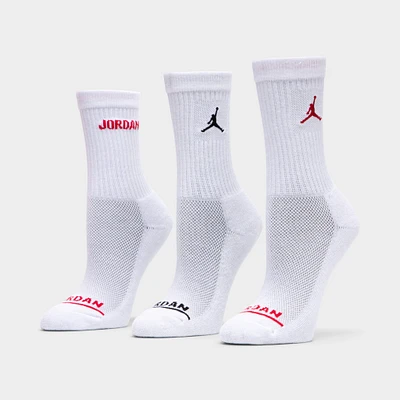 Jordan Juniors' Legend Crew Socks Box Set (6 Pack) / White