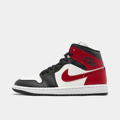Jordan Women's 1 Mid Sail / Gym Red - Off Noir
