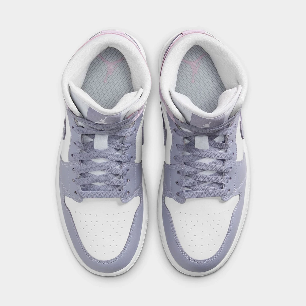 Jordan Women's 1 Mid Indigo Haze / Doll-White