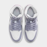 Jordan Women's 1 Mid Indigo Haze / Doll-White
