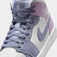 Jordan Women's 1 Mid Indigo Haze / Doll-White
