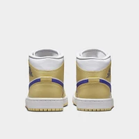 Jordan Women's 1 Mid Lemon Wash / White - Lapis