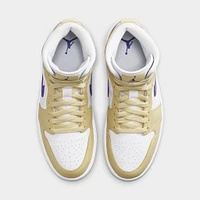 Jordan Women's 1 Mid Lemon Wash / White - Lapis