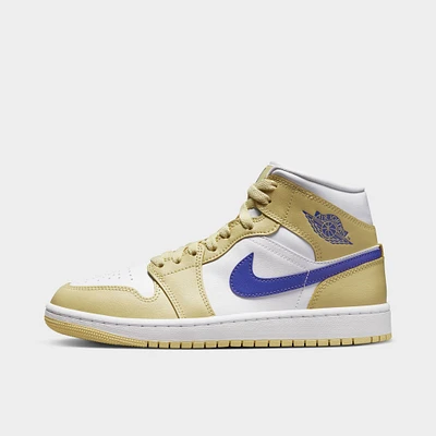 Jordan Women's 1 Mid Lemon Wash / White - Lapis