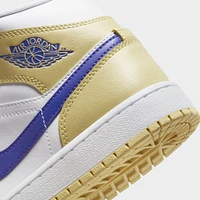 Jordan Women's 1 Mid Lemon Wash / White - Lapis