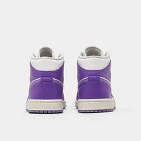 Jordan Women's 1 Mid Action Grape /  Sail - Sky J Light Purple
