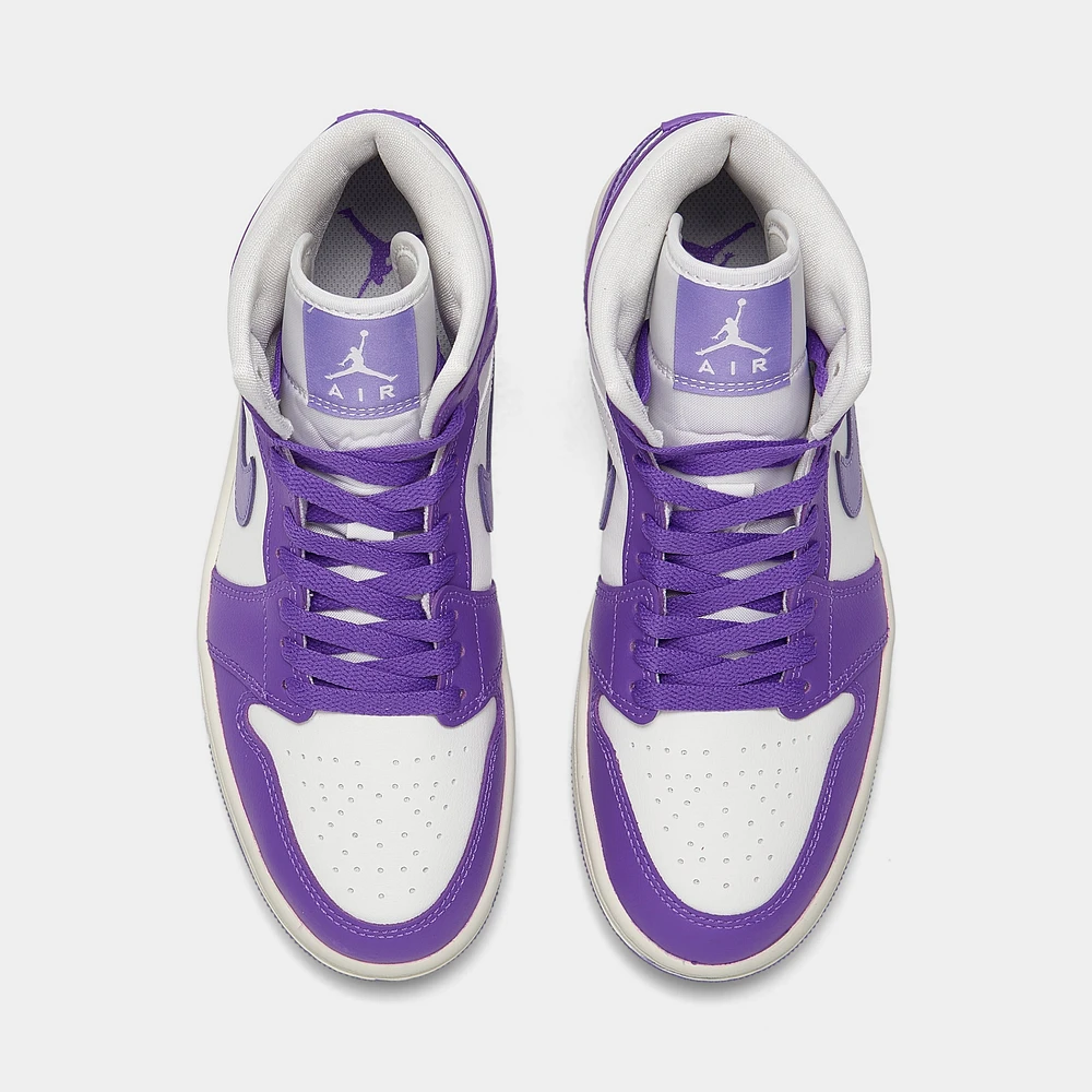 Jordan Women's 1 Mid Action Grape /  Sail - Sky J Light Purple
