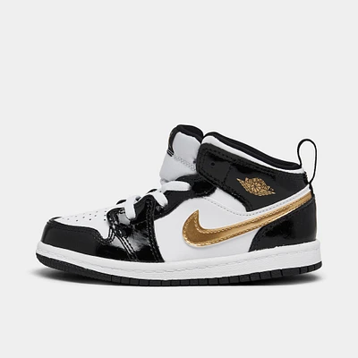 Jordan 1 Mid SE TD Black / Metallic Gold - White