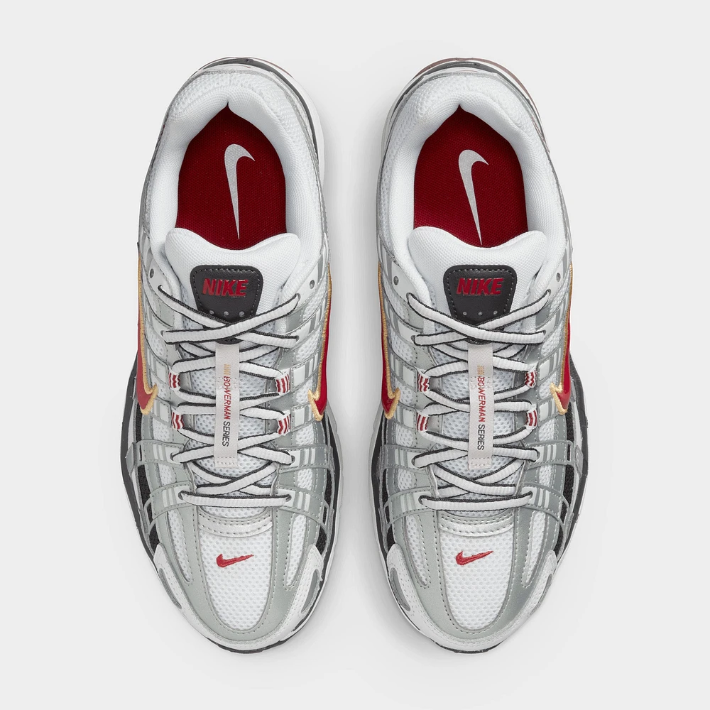 Nike Women's P-6000 White / Varsity Red - Metallic Platinum