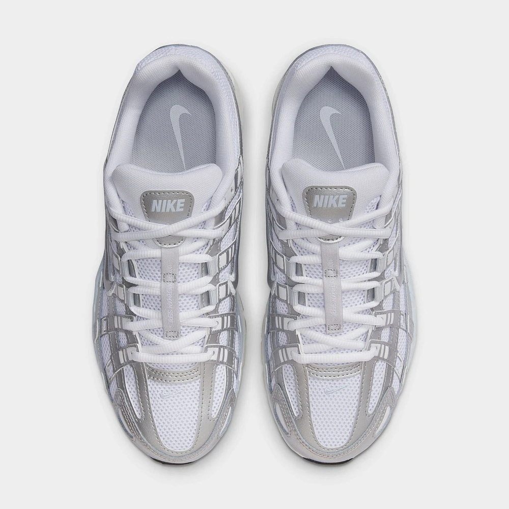 Nike Women's P-6000 White / Metallic Silver - Blue Tint