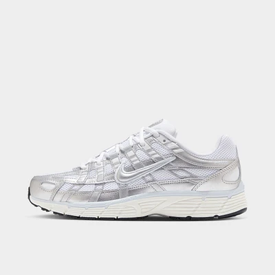 Nike Women's P-6000 White / Metallic Silver - Blue Tint