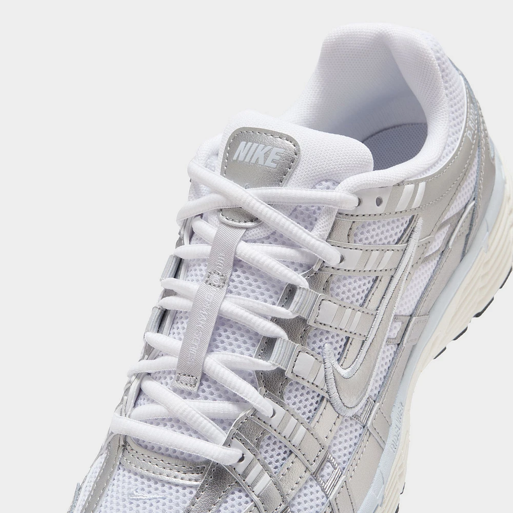 Nike Women's P-6000 White / Metallic Silver - Blue Tint