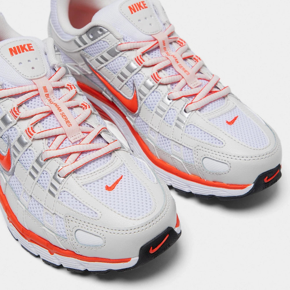 Nike Women's P-6000 White / Picante Red - Platinum Tint