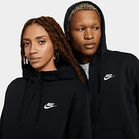 Nike Sportswear Club Fleece Full Zip Hoodie Black / - White