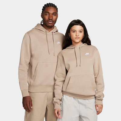 Nike Sportswear Club Fleece Pullover Hoodie Khaki / White