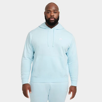 Nike Sportswear Club Fleece Pullover Hoodie Glacier Blue / - White