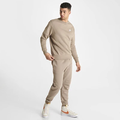 Nike Sportswear Club Fleece Crewneck Khaki / White