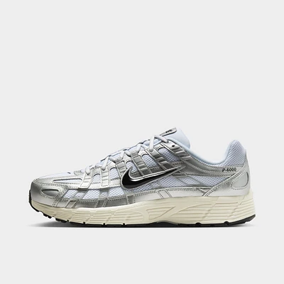 Nike P-6000 White / Black - Metallic Silver
