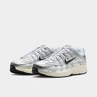 Nike P-6000 White / Black - Metallic Silver