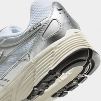 Nike P-6000 White / Black - Metallic Silver