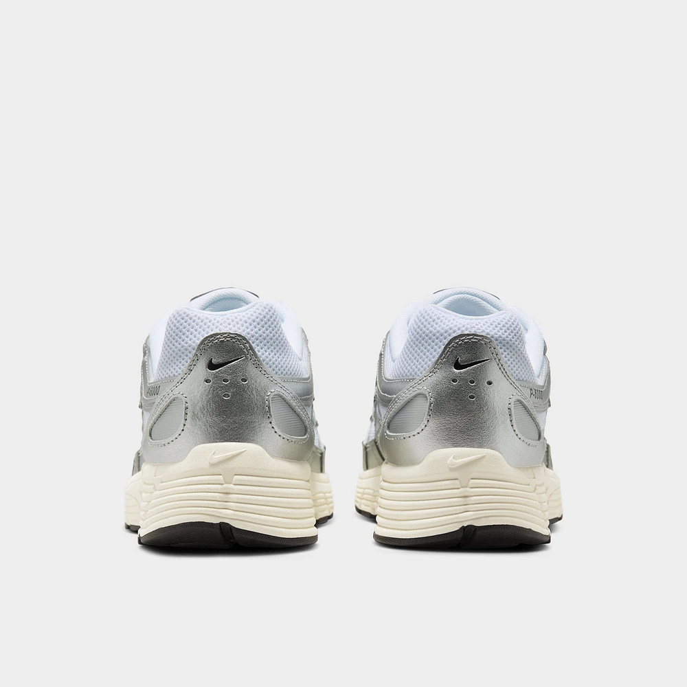 Nike P-6000 White / Black - Metallic Silver