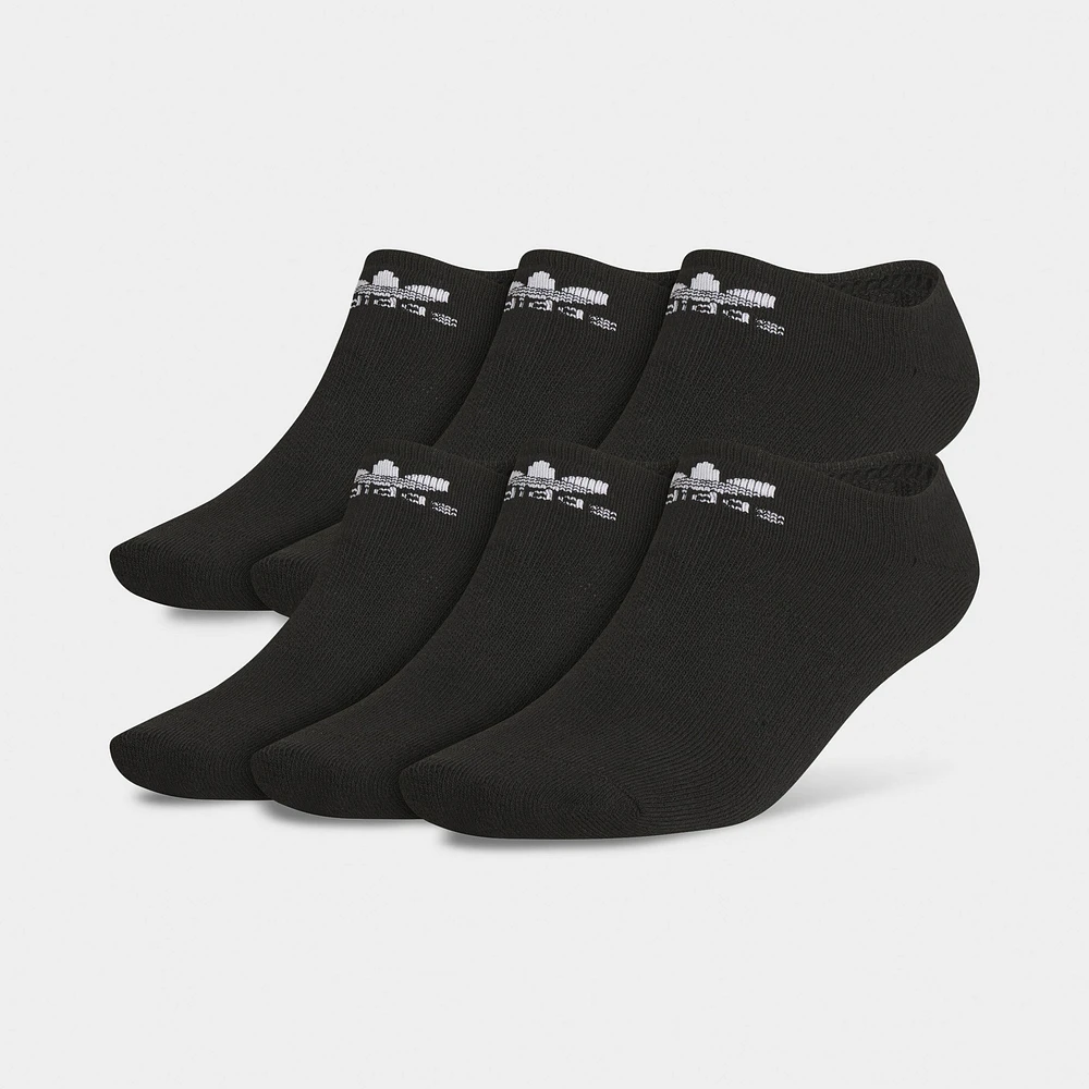 adidas Originals Trefoil No Show Socks (6 Pack) Black / White