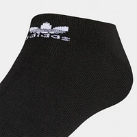 adidas Originals Trefoil No Show Socks (6 Pack) Black / White
