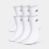 adidas Originals Trefoil Crew Socks (6 Pack) White / Black