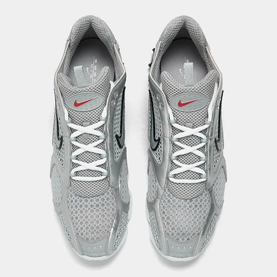 Nike Air Zoom Spiridon Cage 2 TRK3 Light Smoke Grey / Metallic Silver - Cardinal Red