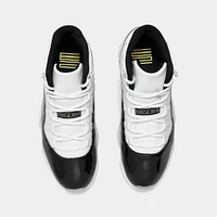 Jordan 11 Retro White / Metallic Gold - Black