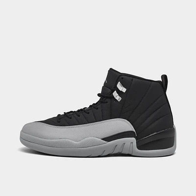 Jordan 12 Retro Black / Wolf Grey - White