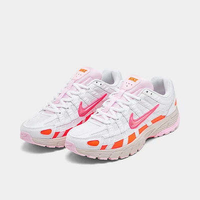 Nike Women's P-6000 White / Digital Pink - Hyper Crimson