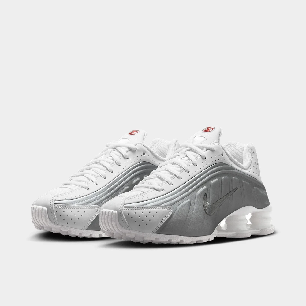Nike Shox R4 GS White / Metallic Silver