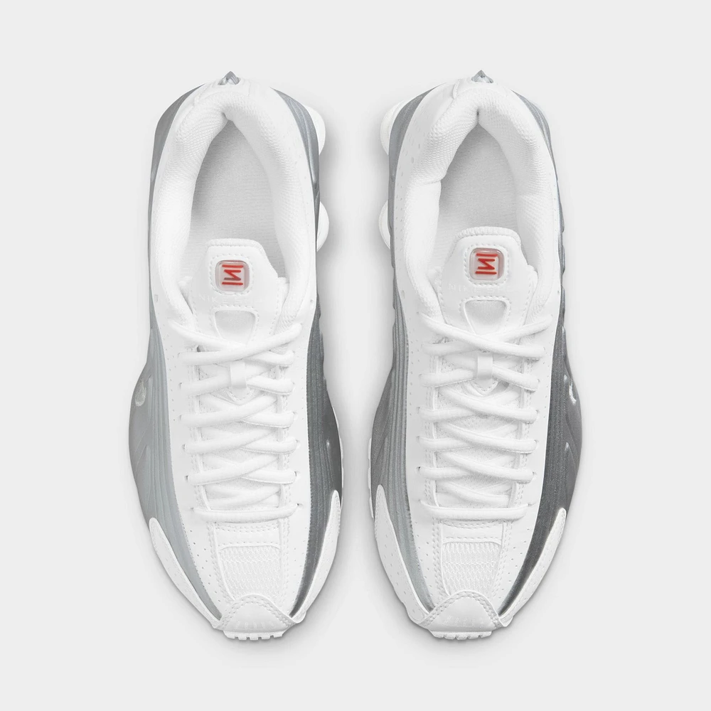 Nike Shox R4 GS White / Metallic Silver