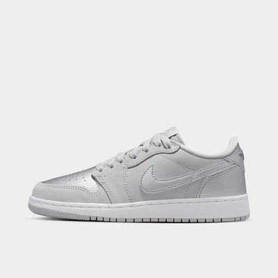 Jordan 1 Retro Low OG GS Neutral Grey / Metallic Silver - White
